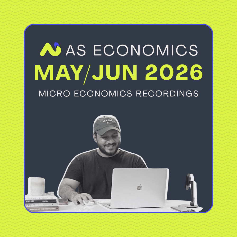 AS MICRO ECONOMICS - MAY/JUNE 2026 - RECORDINGS
