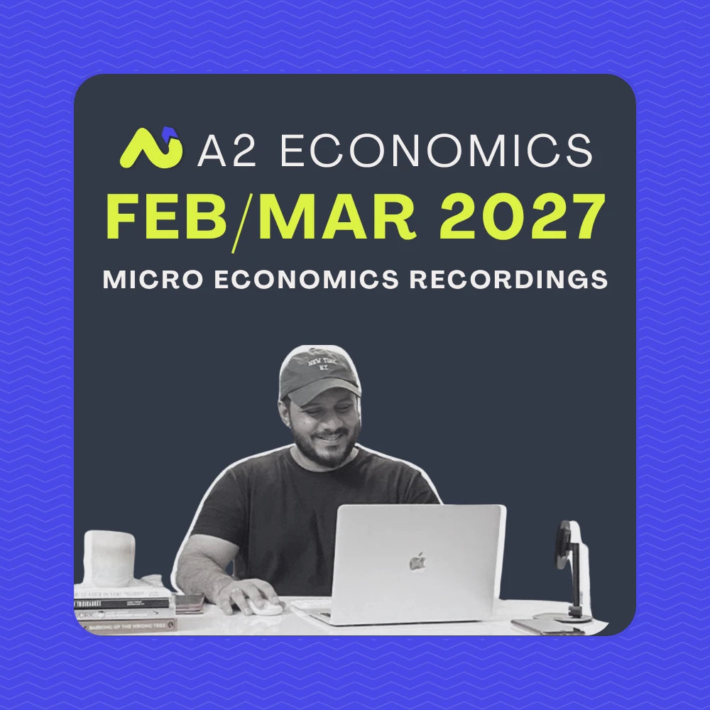 A2 Level Microeconomics Feb/Mar 2027 recorded lessons bundle by Adil Usman