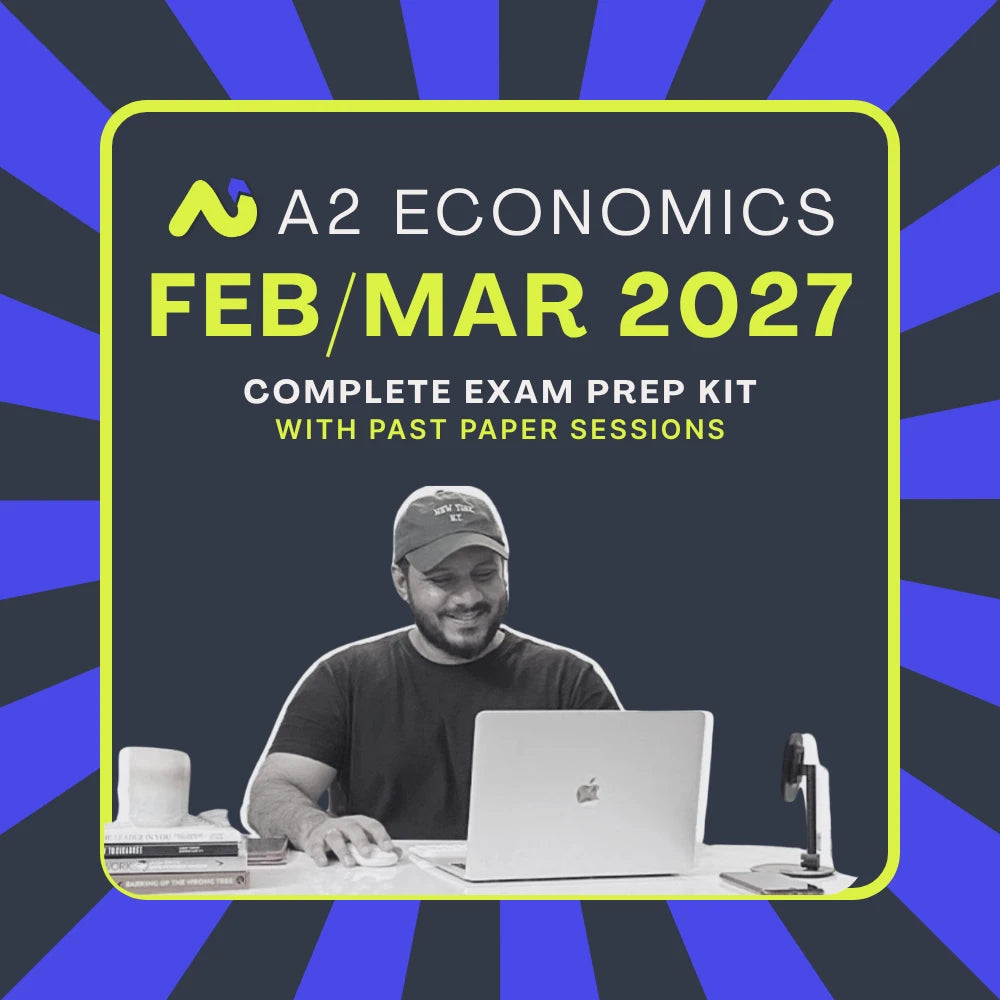 A2 Level Economics Feb/Mar 2027 complete exam prep kit by Adil Usman