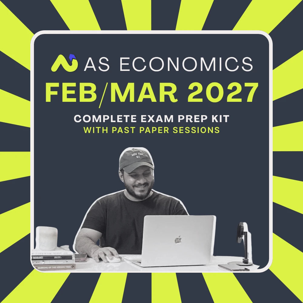 AS Level Economics Feb/Mar 2027 complete exam prep kit by Adil Usman