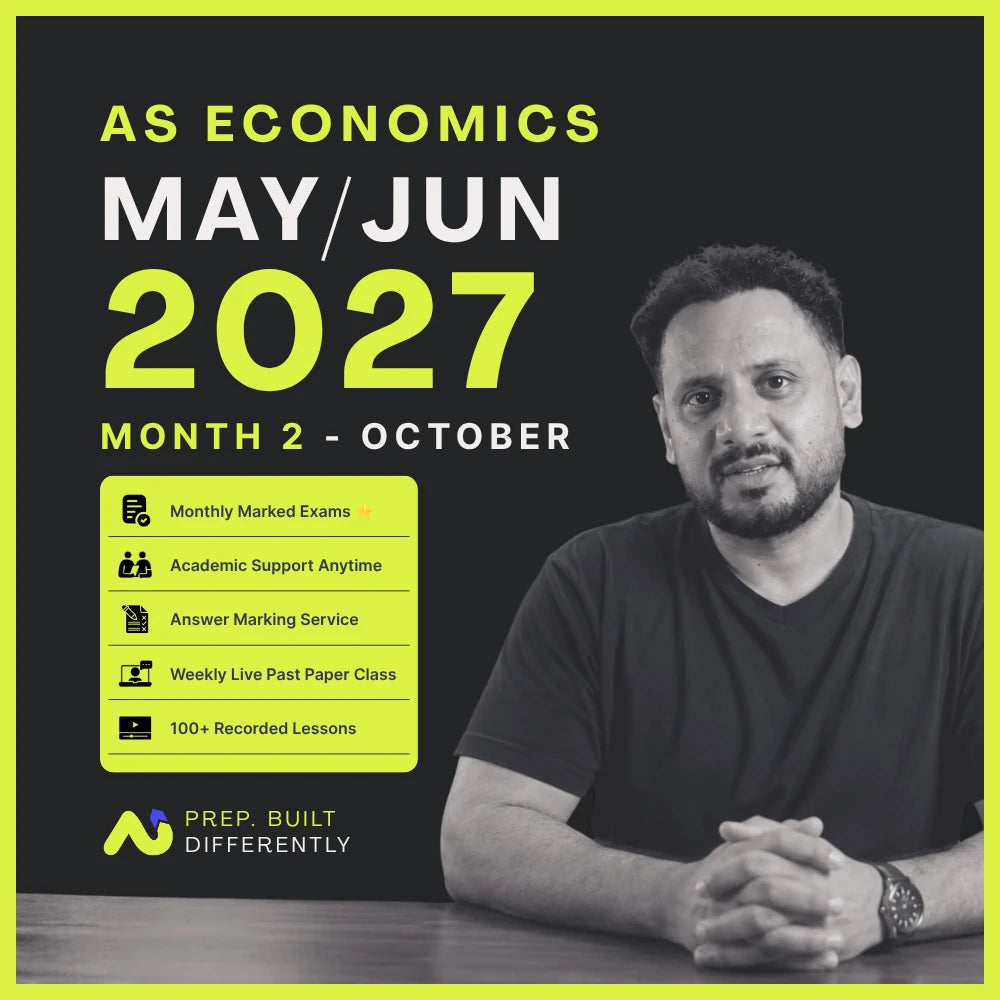 AS Economics May/June 2027 October intake, starting soon, by Adil Usman